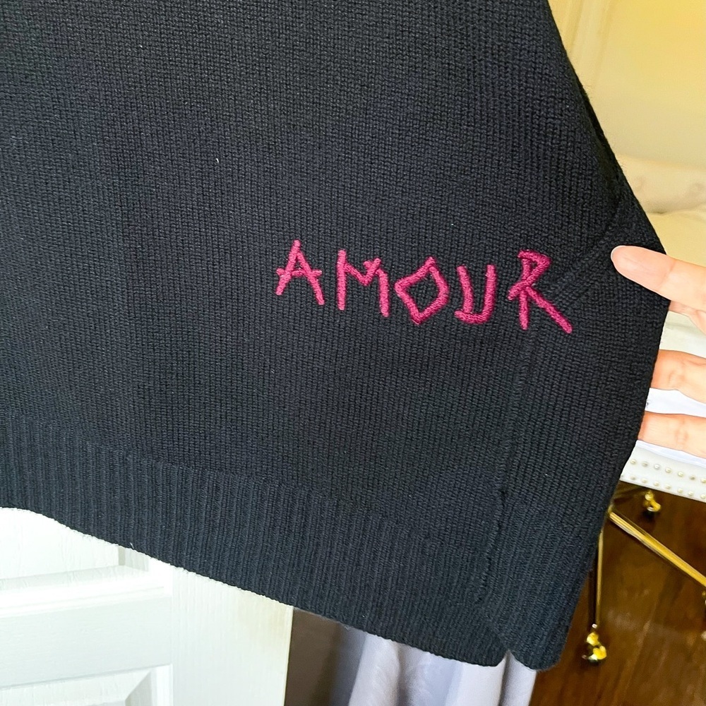 Zadig & Voltaire Indiany Embroidered Cashmere Cardigan Multicolor One Size EUC - Picture 10 of 14